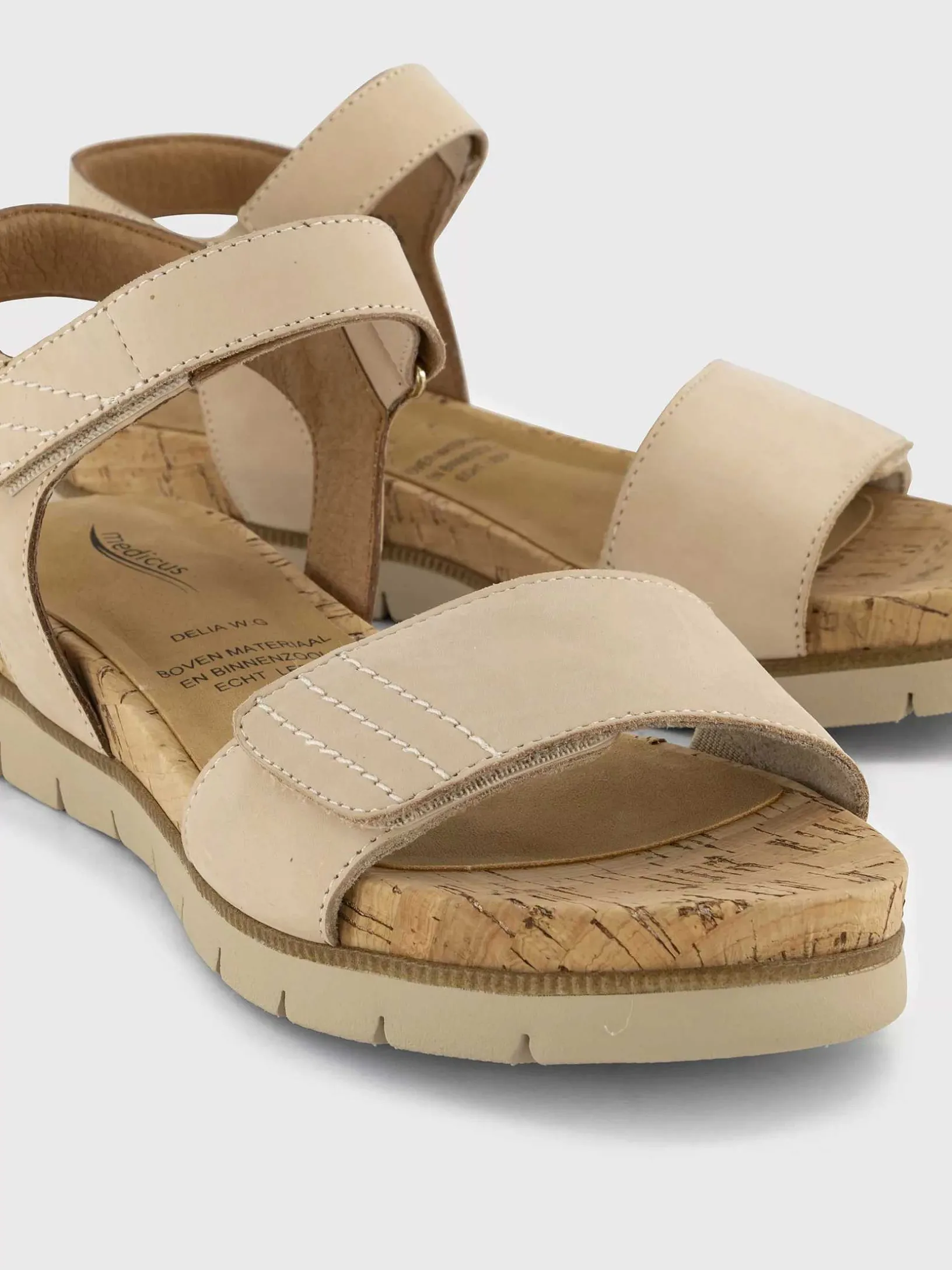 Beige Comfort Sandaal