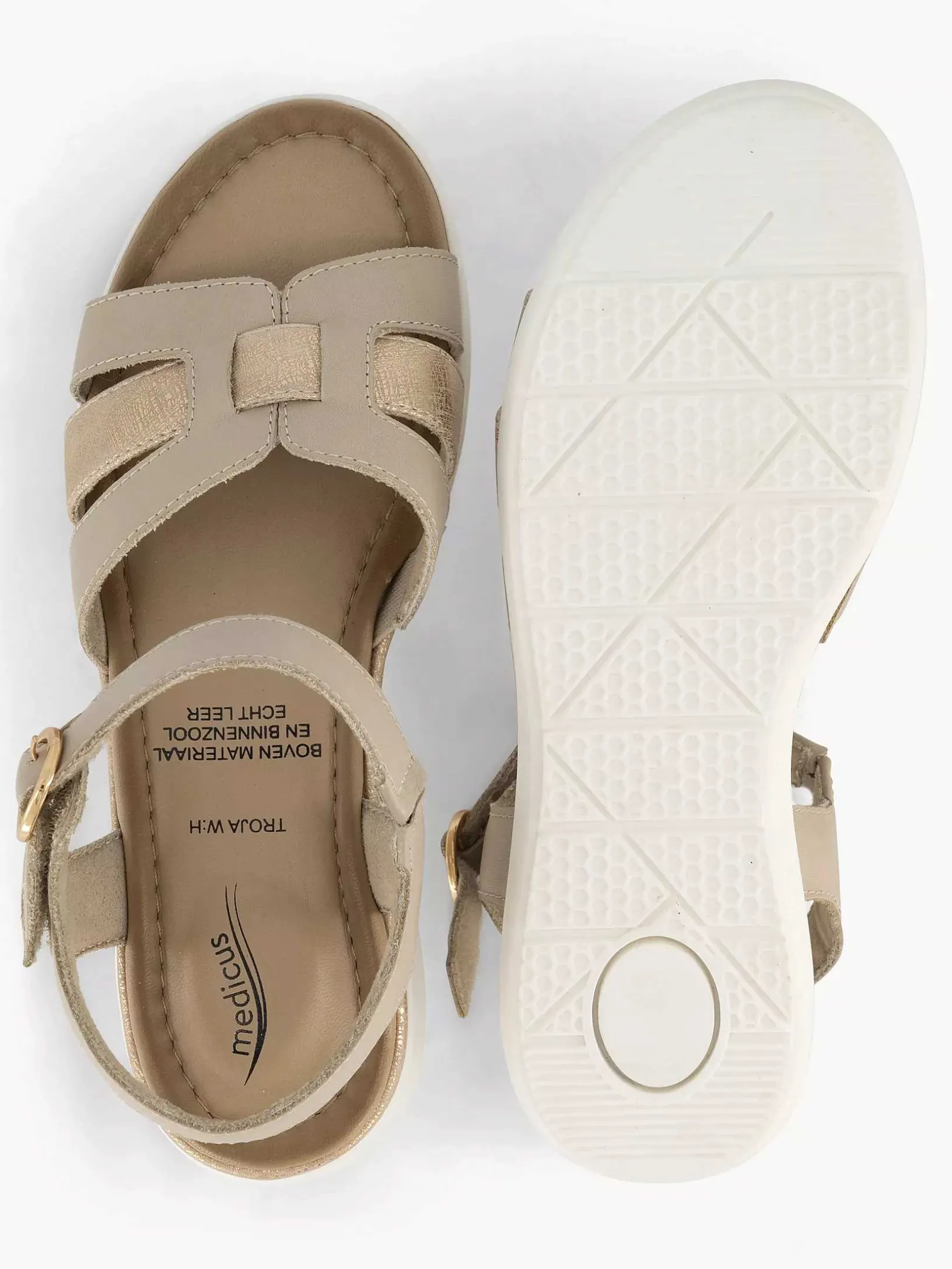Beige Comfort Sandaal