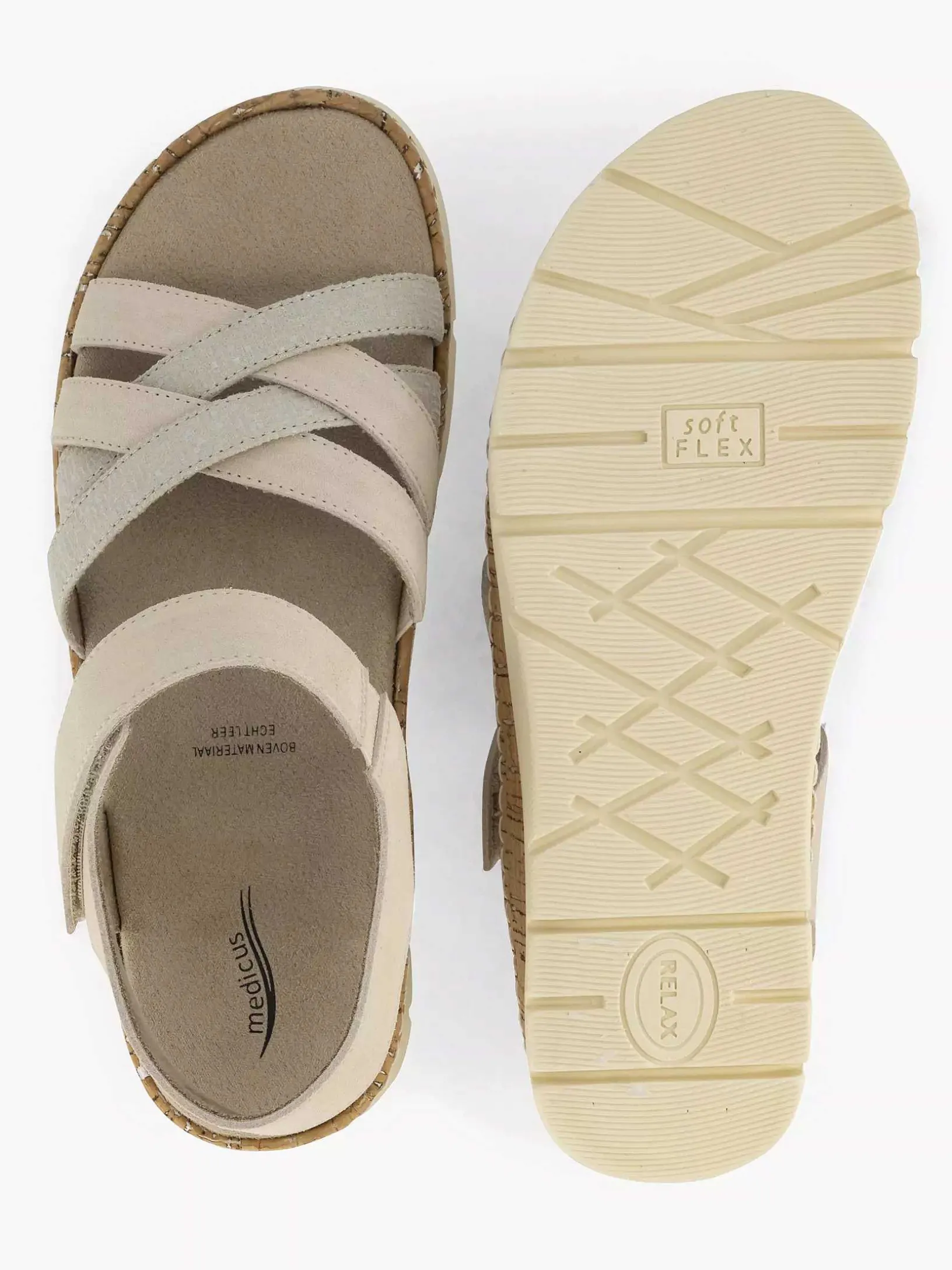 Beige Comfort Sandaal