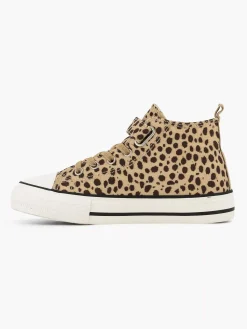 Beige Hoge Canvas Sneaker