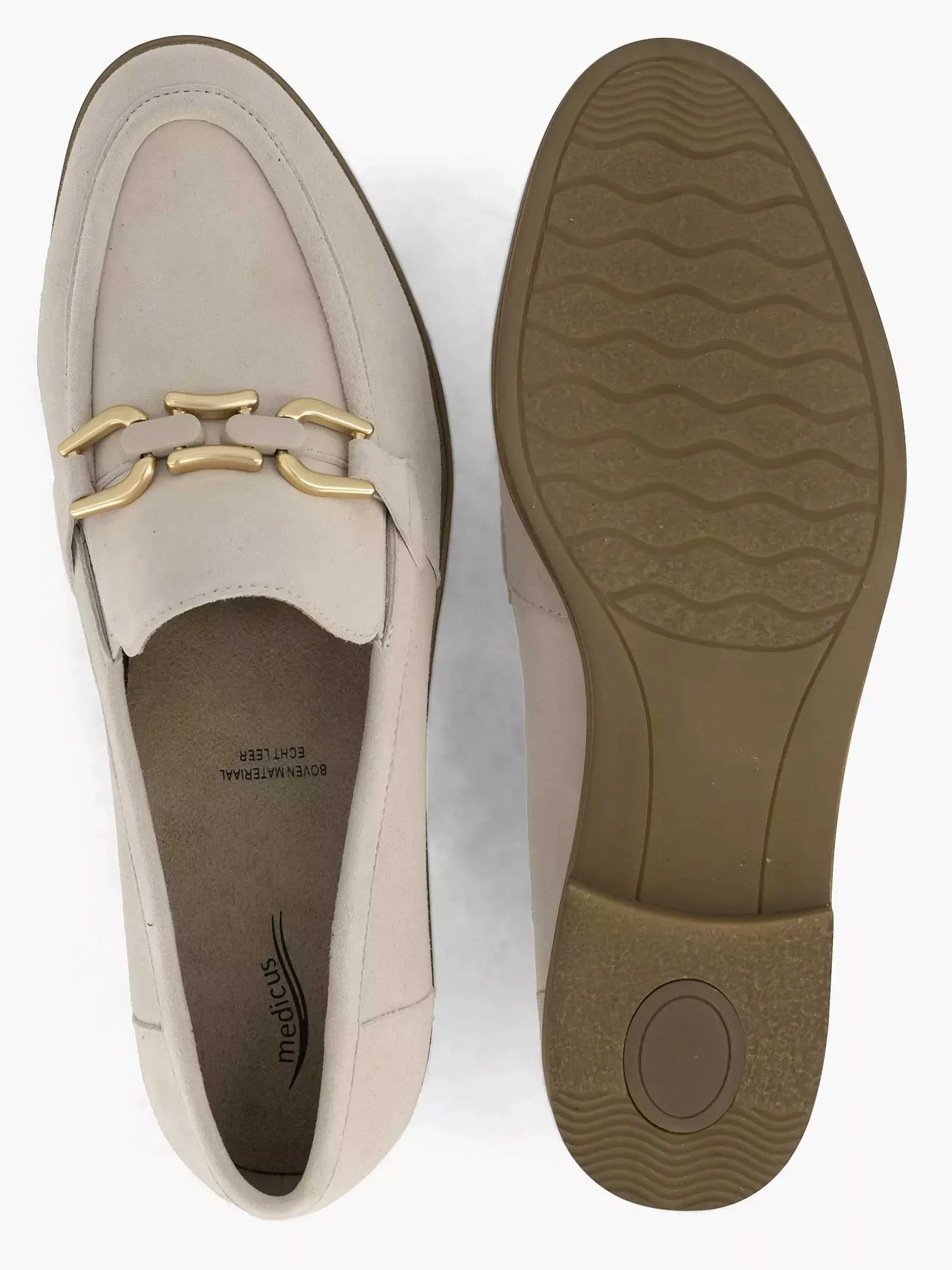 Beige Leren Instapper