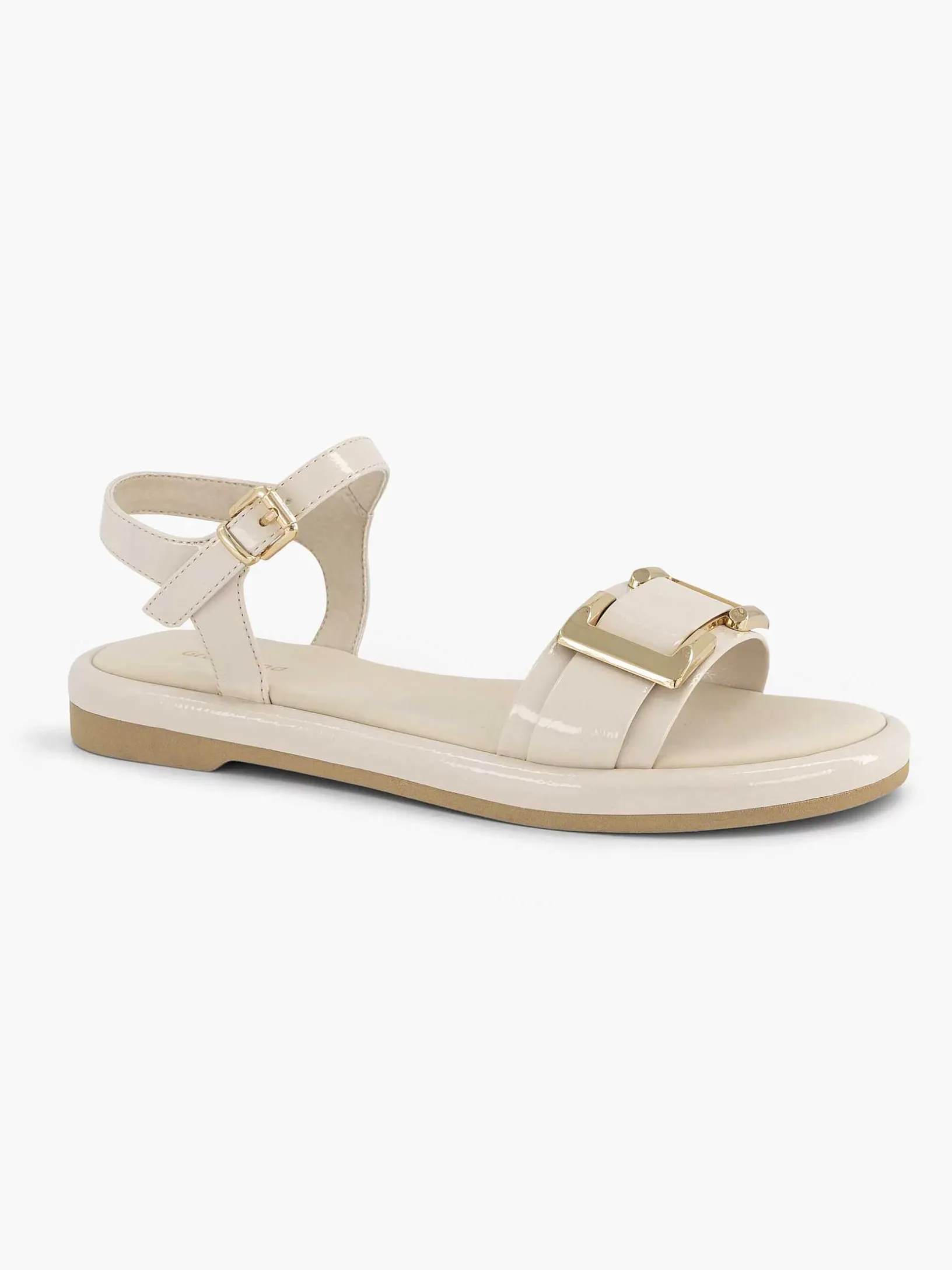 Beige Sandaal Siergesp