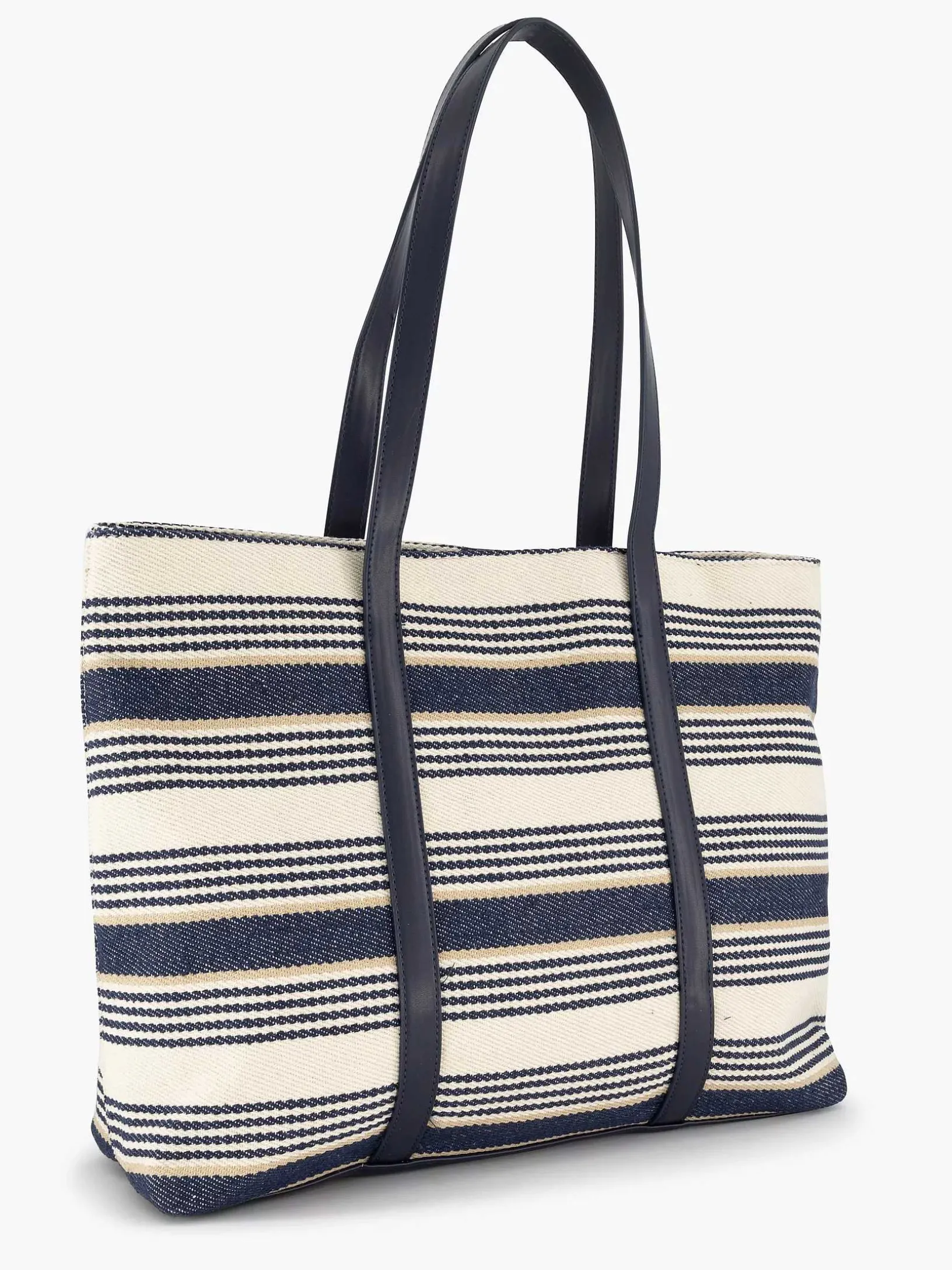 Blauw/ Witte Strandtas