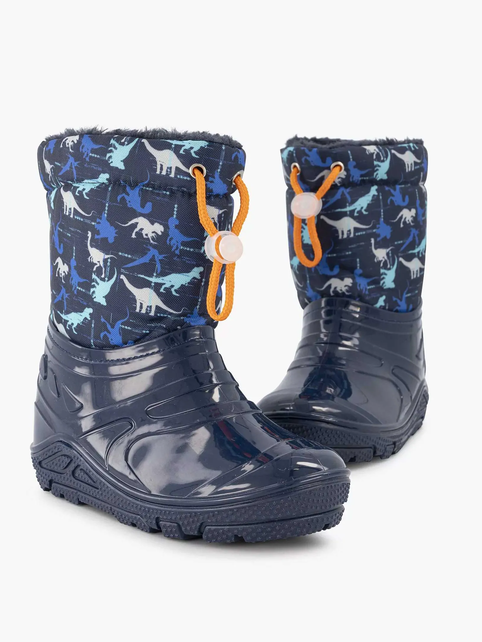 Blauwe Regenlaars Dino Gevoerd