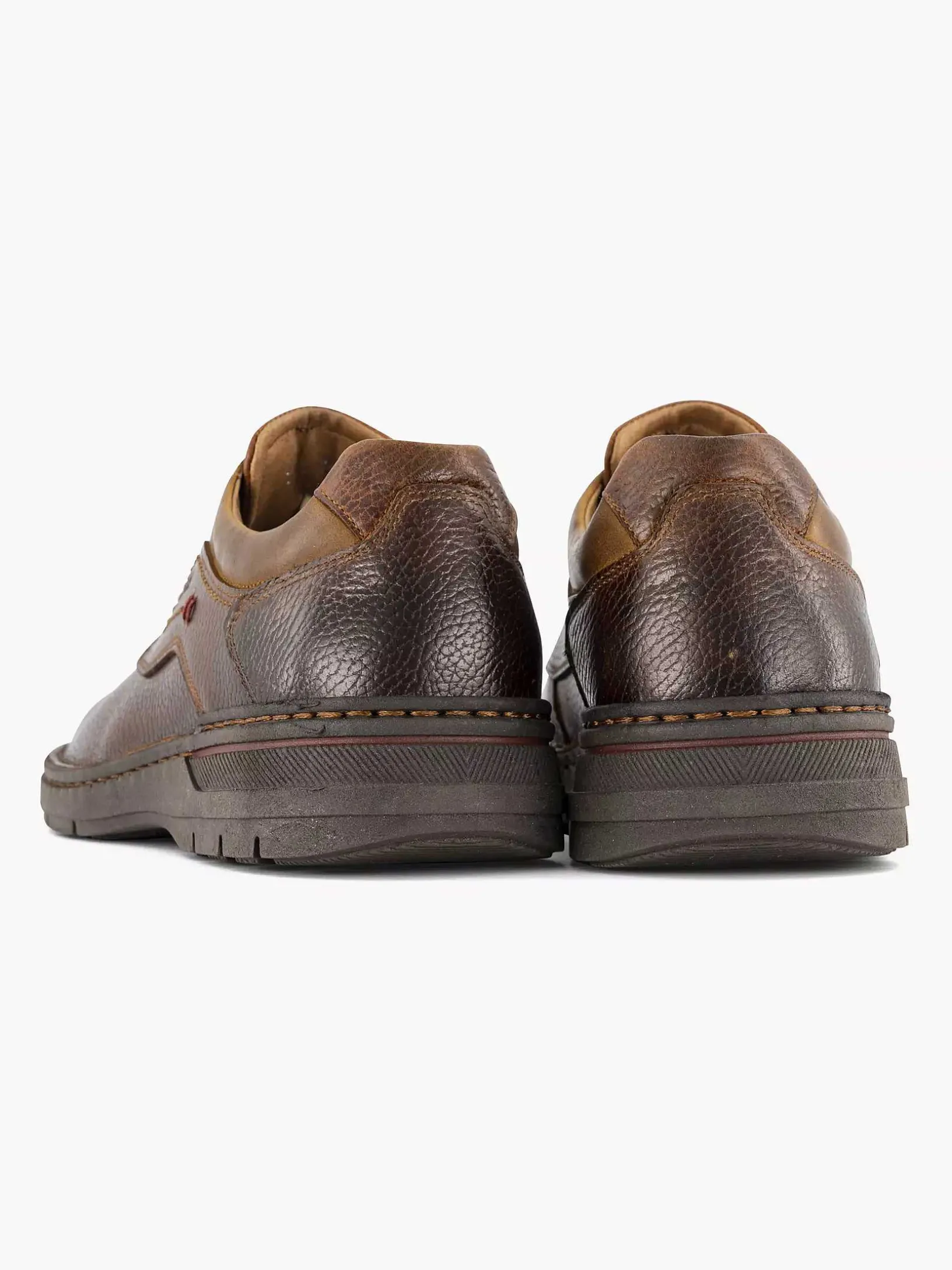 Bruine Leren Veterschoen