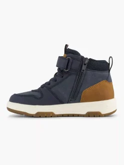 Donkerblauwe Hoge Sneaker