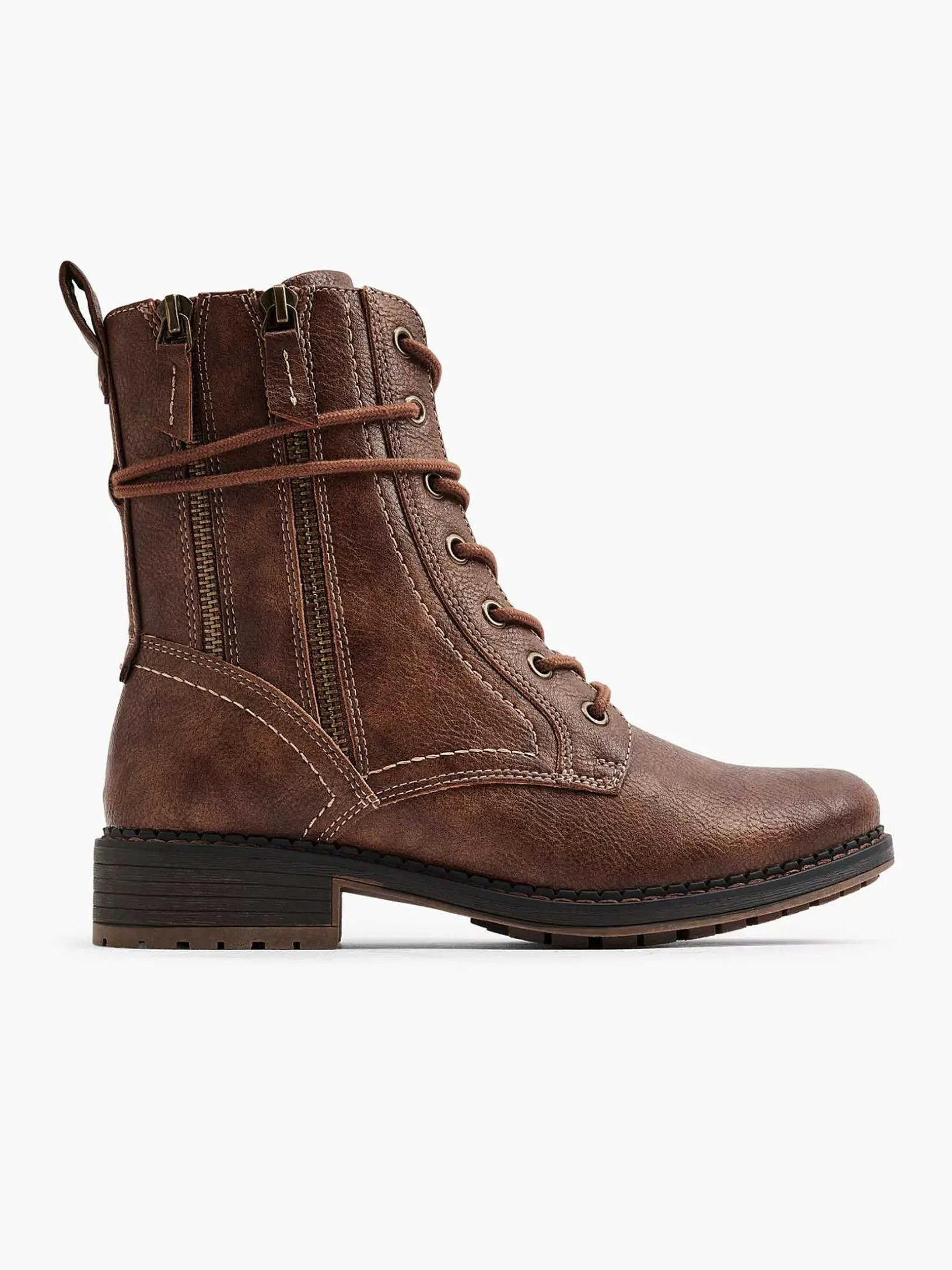 Donkerbruine Veterboot