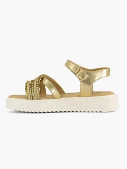 Gouden Platform Sandaal