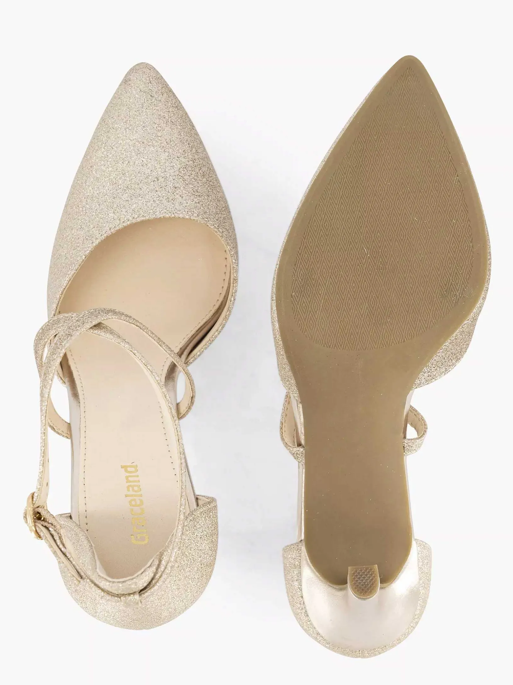Gouden Pump Glitter