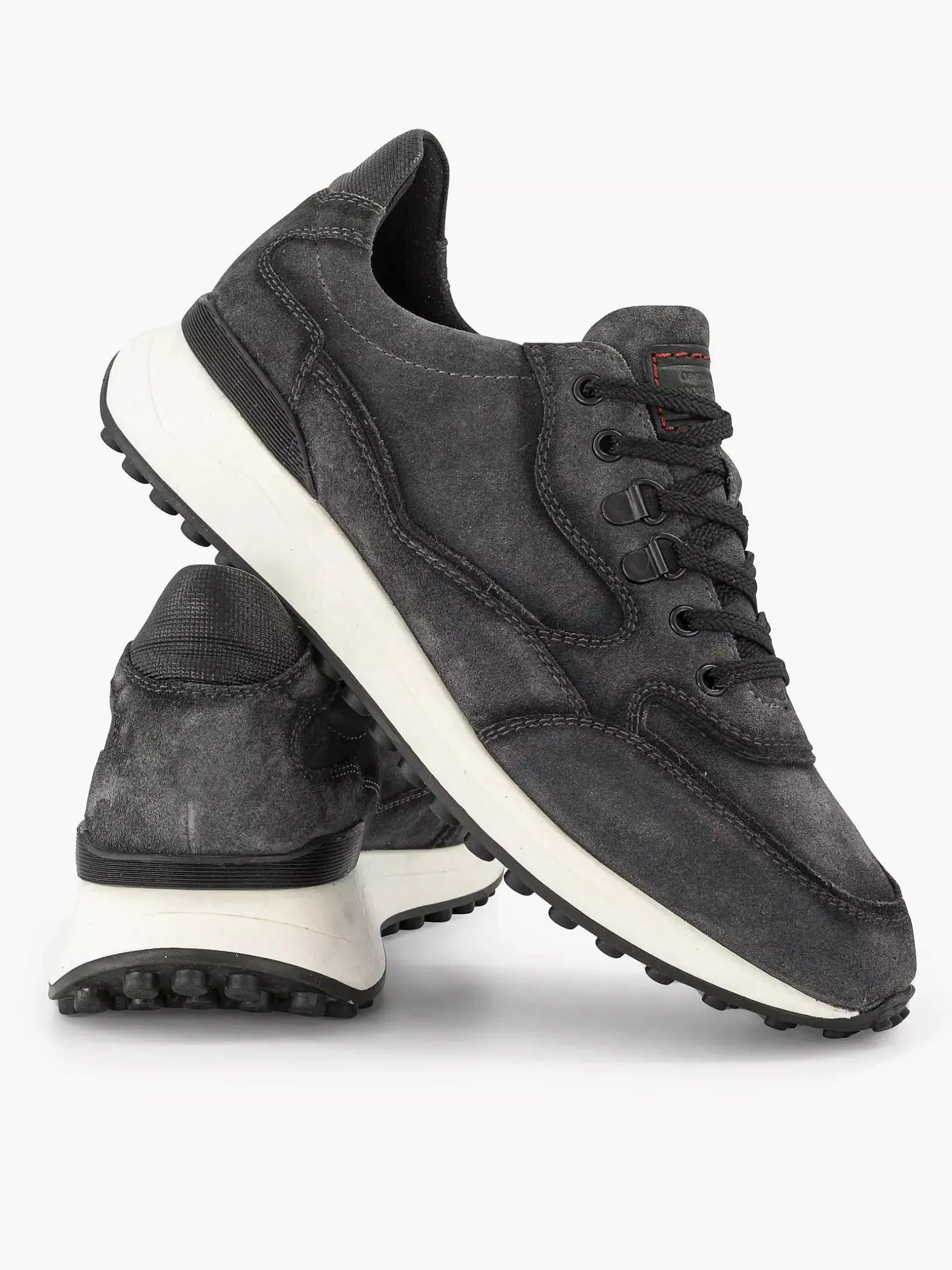 Grijze Leren Sneaker