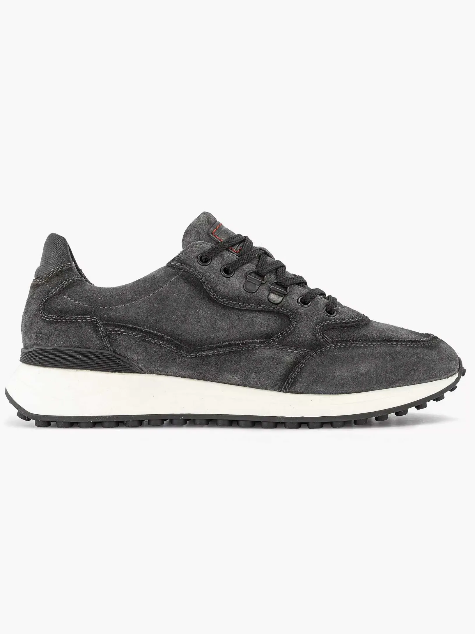 Grijze Leren Sneaker