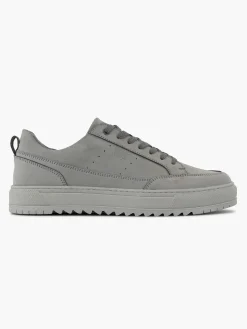 Grijze Leren Sneaker