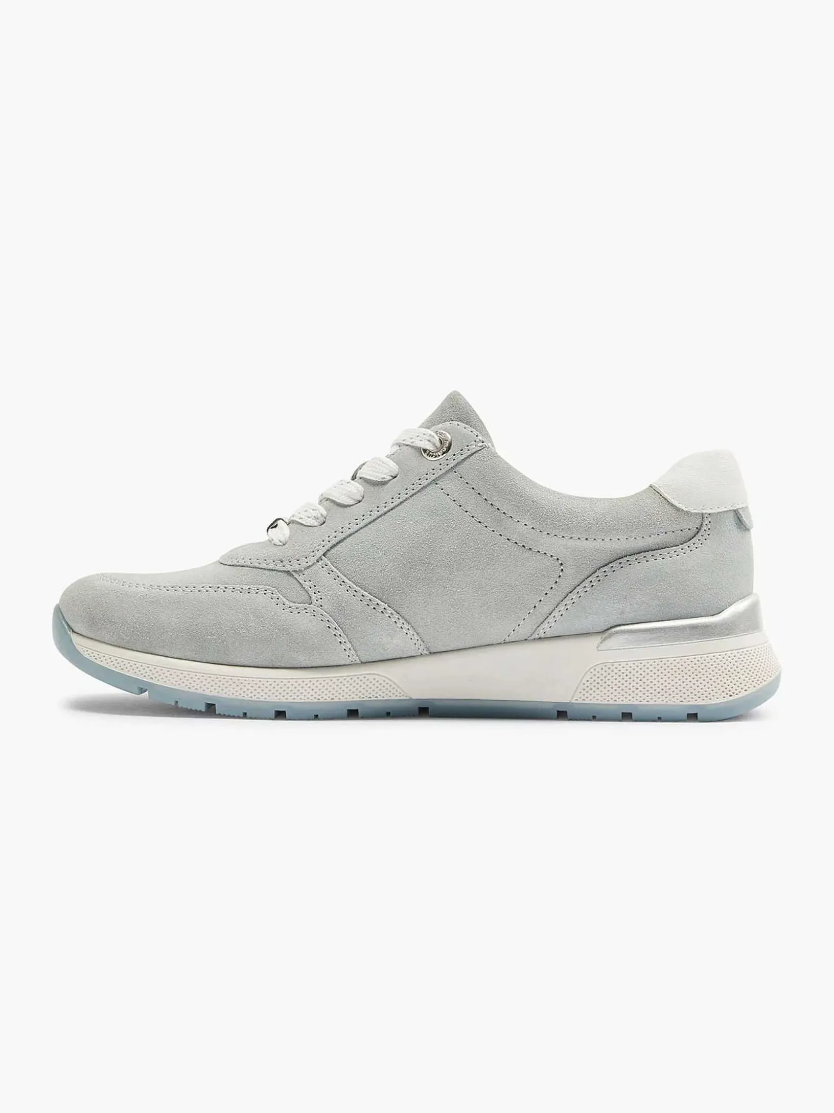 Lichtblauwe Leren Sneaker