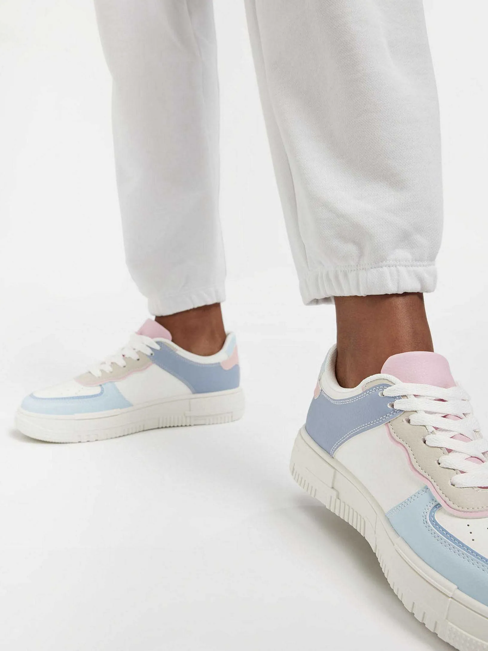 Lichtblauwe Platform Sneaker