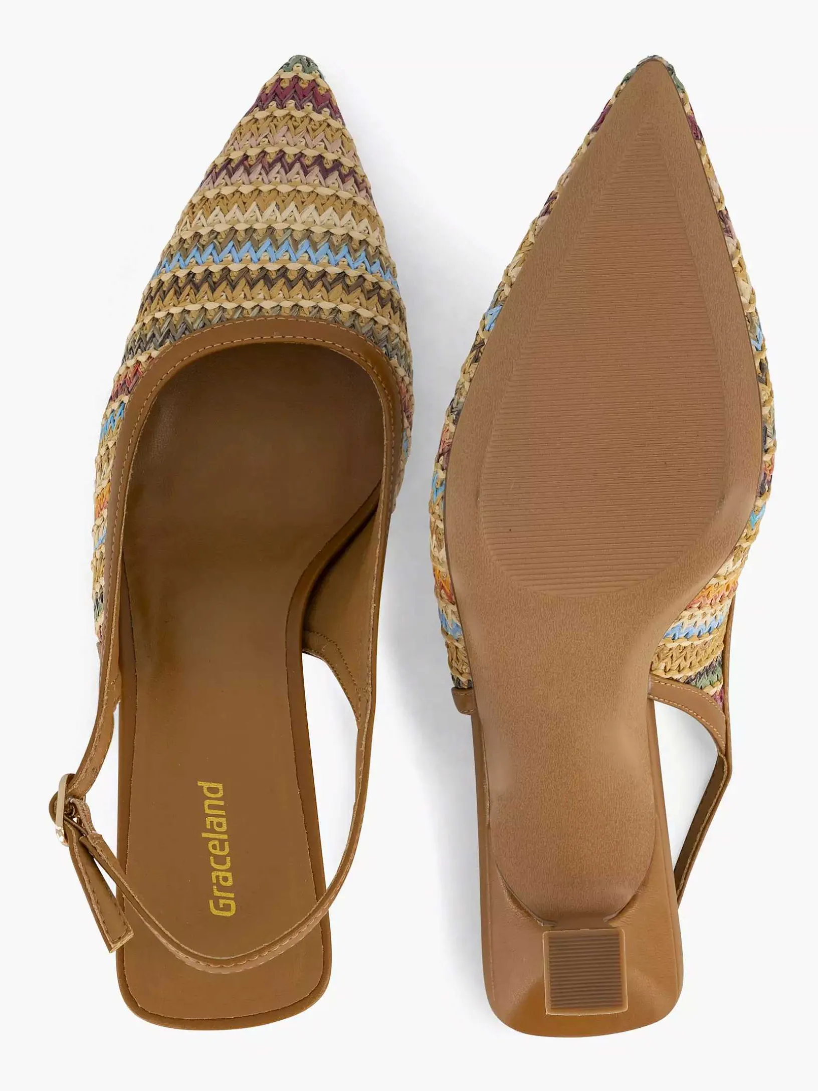 Lichtbruine Slingback