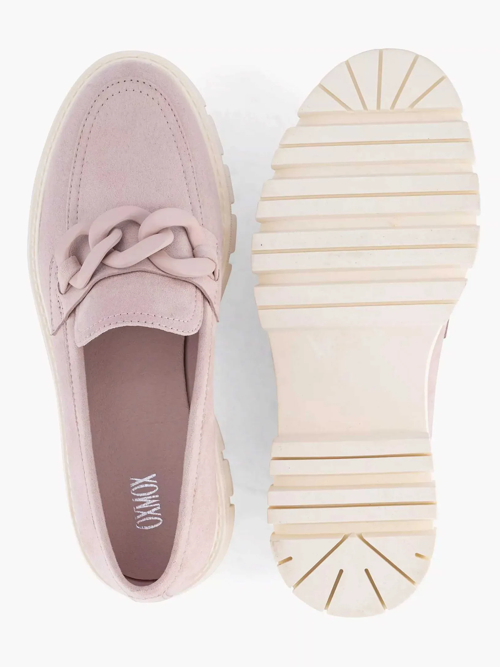 Roze Chunky Loafer Sierketting