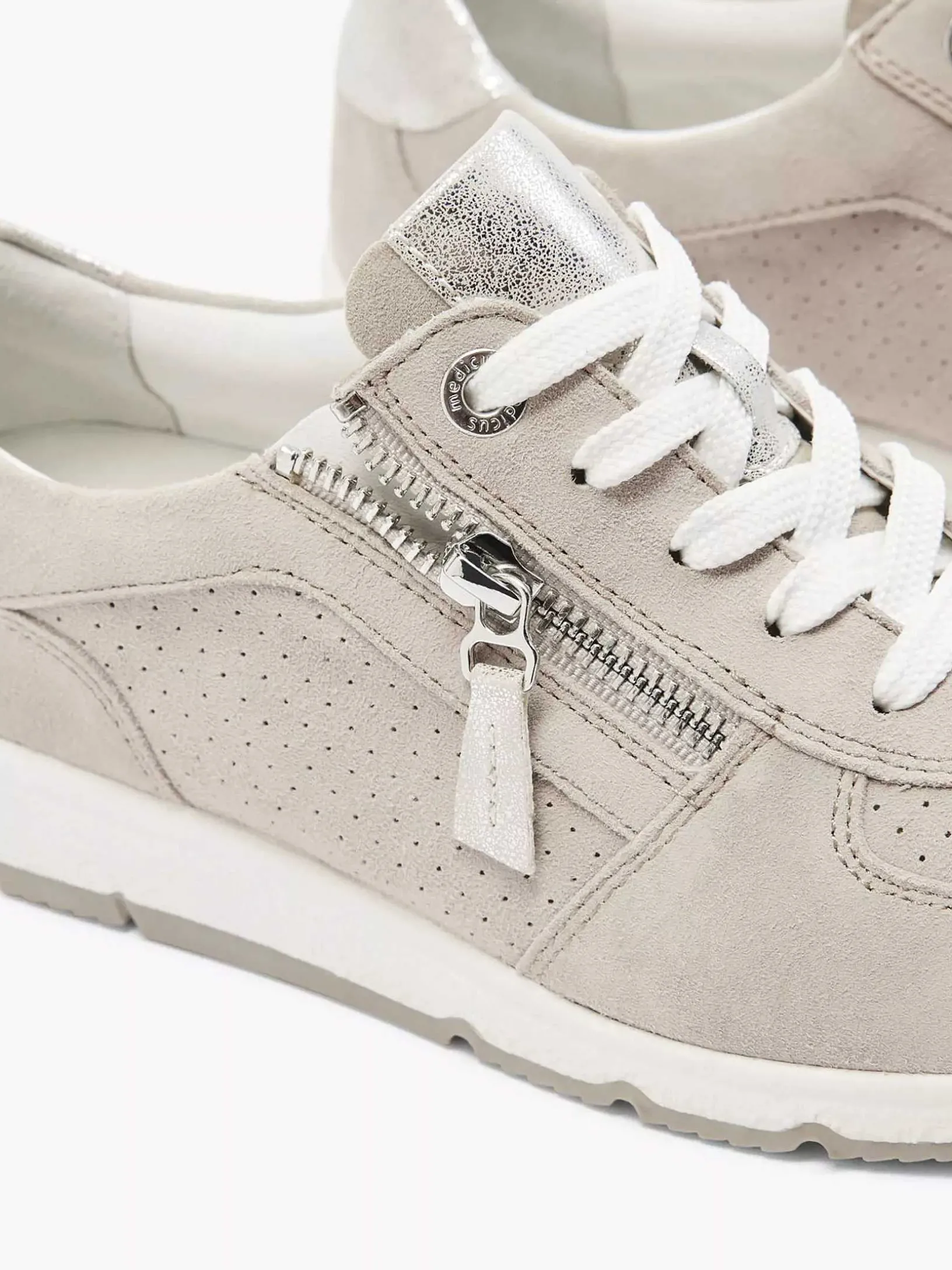 Taupe Leren Sneaker