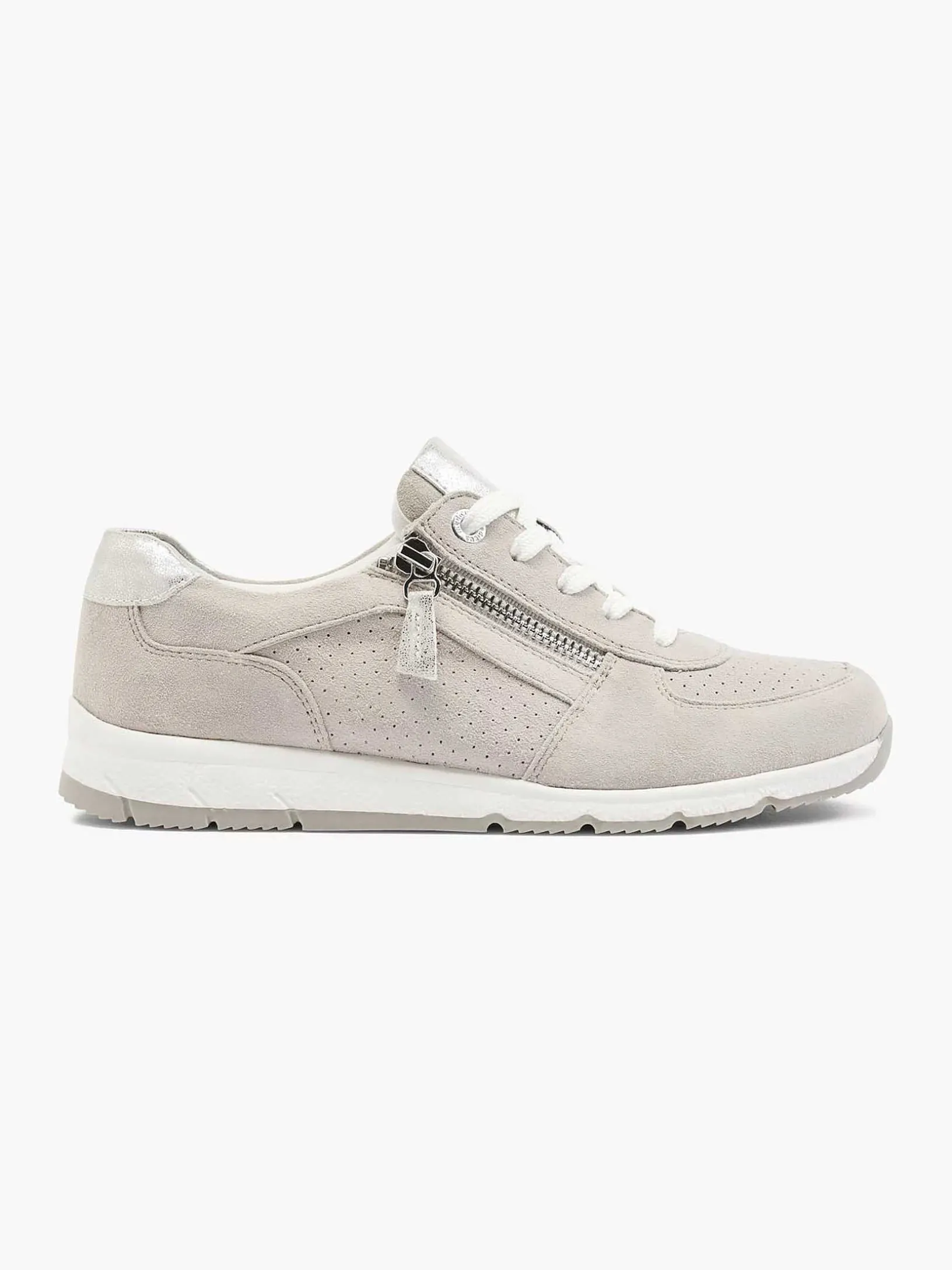 Taupe Leren Sneaker