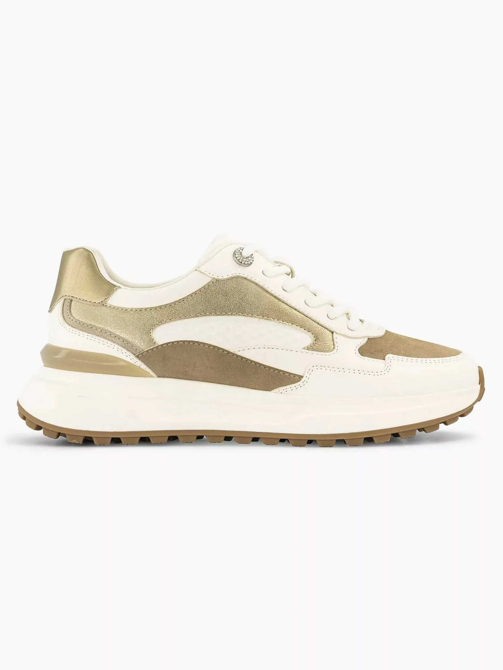 Witte Chunky Sneaker Glitter