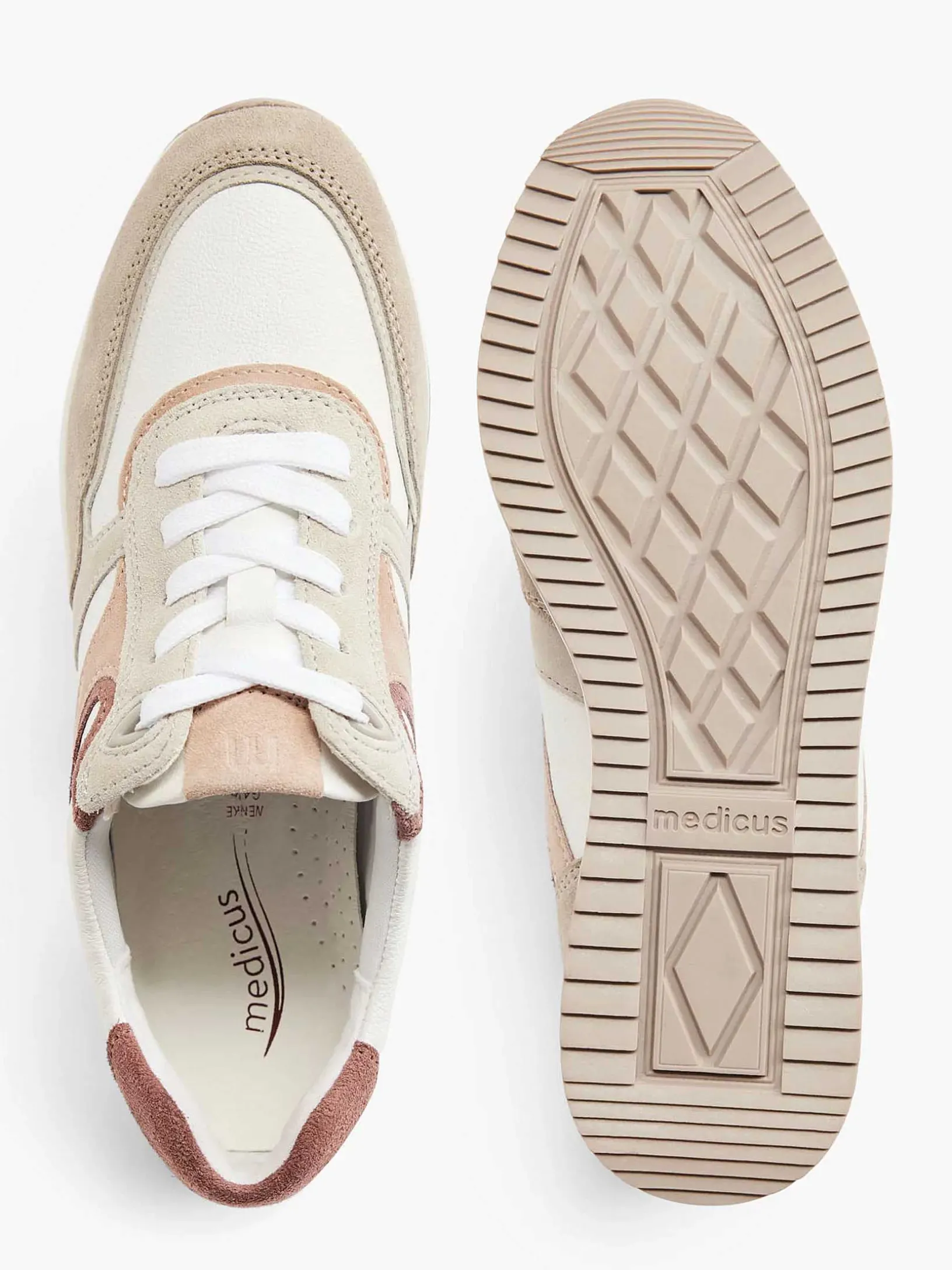 Witte Leren Comfort Sneaker