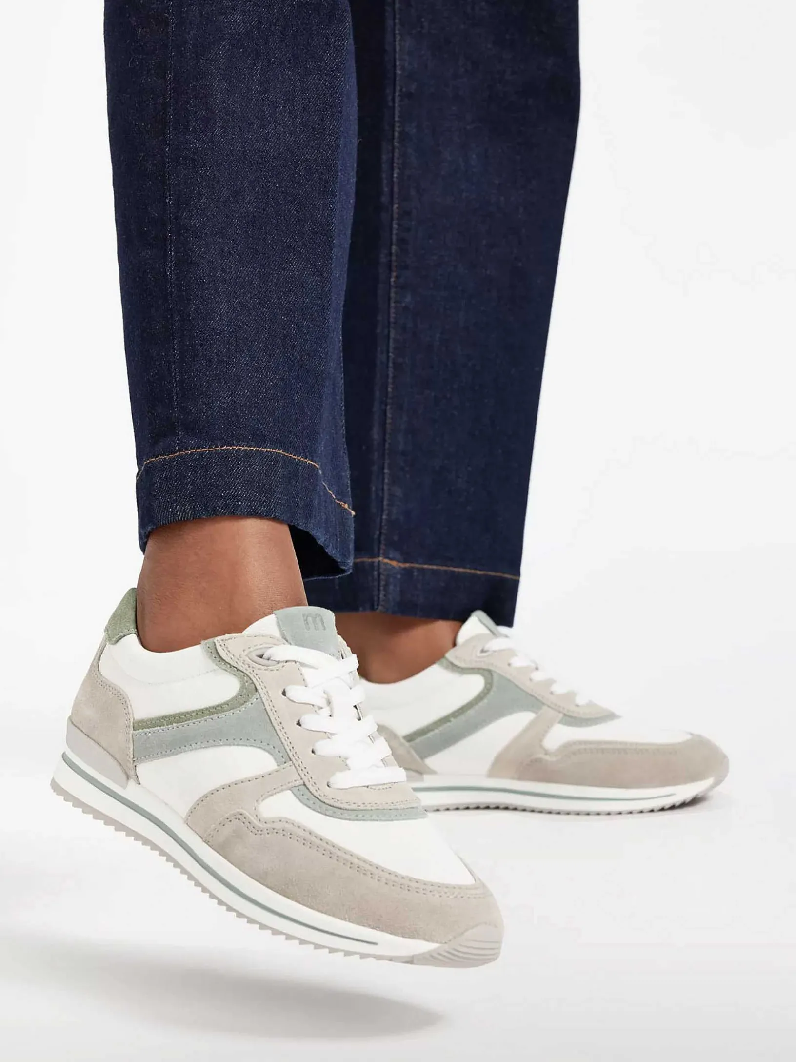 Witte Leren Comfort Sneaker