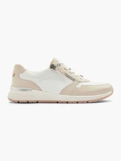 Witte Leren Comfort Sneaker