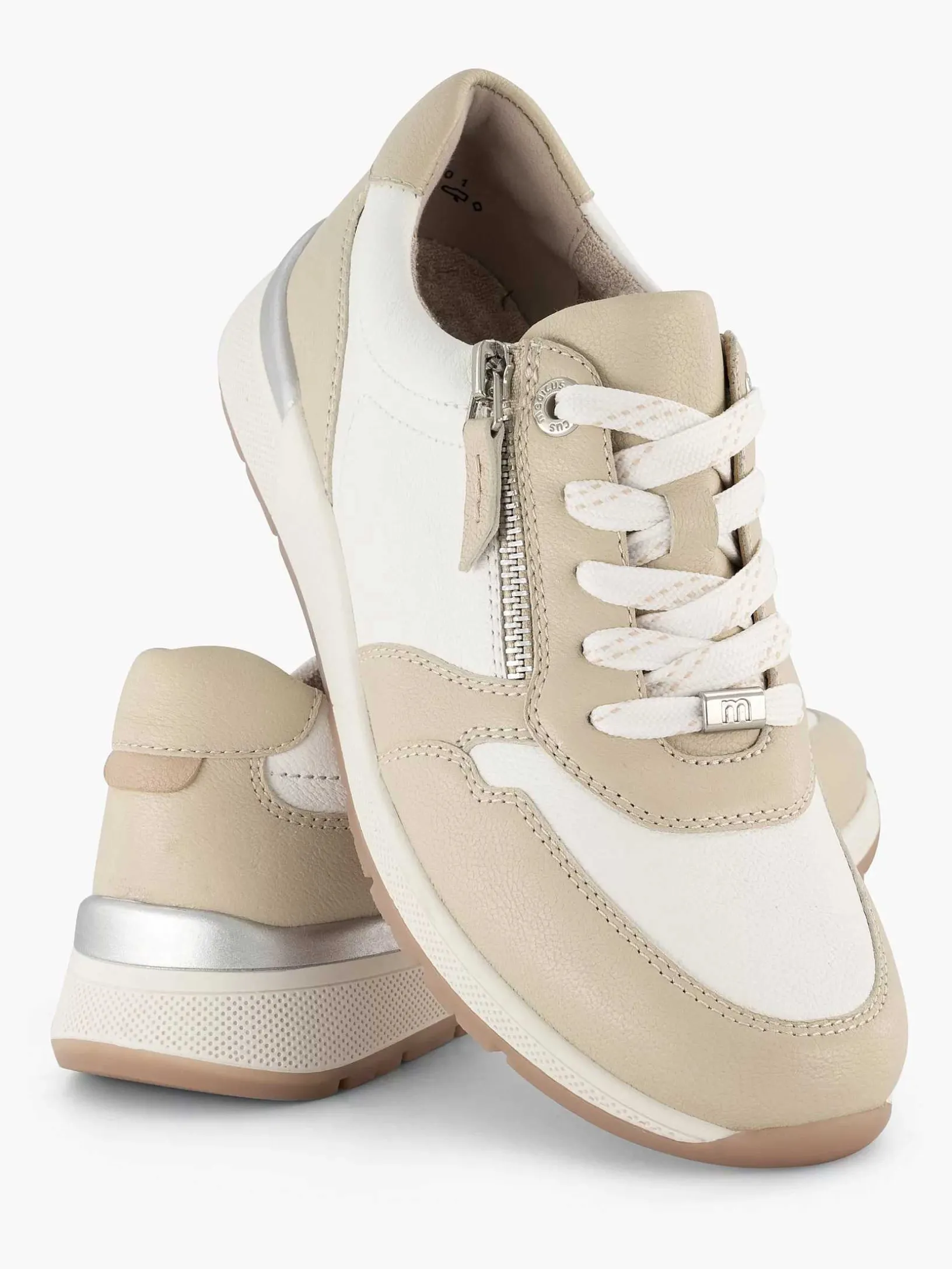 Witte Leren Comfort Sneaker