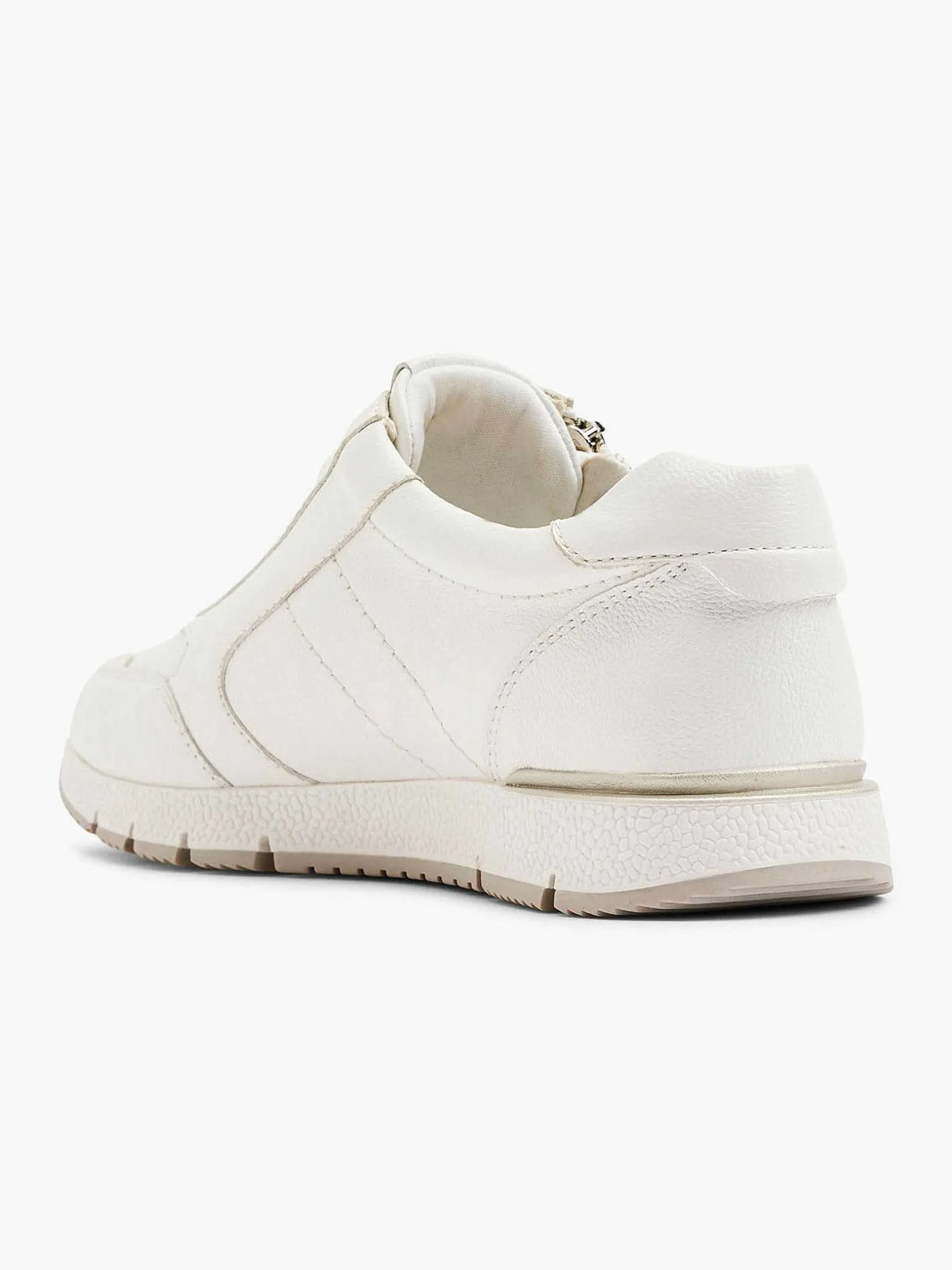 Witte Leren Comfort Sneaker