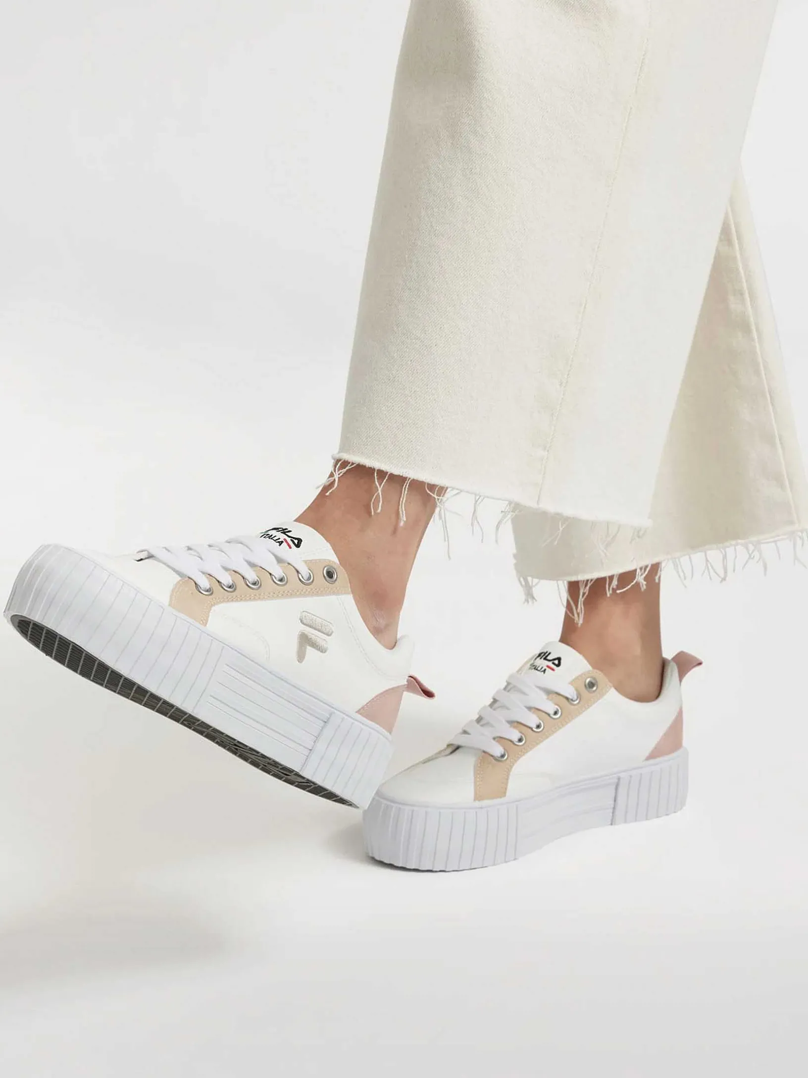 Witte Platform Sneaker