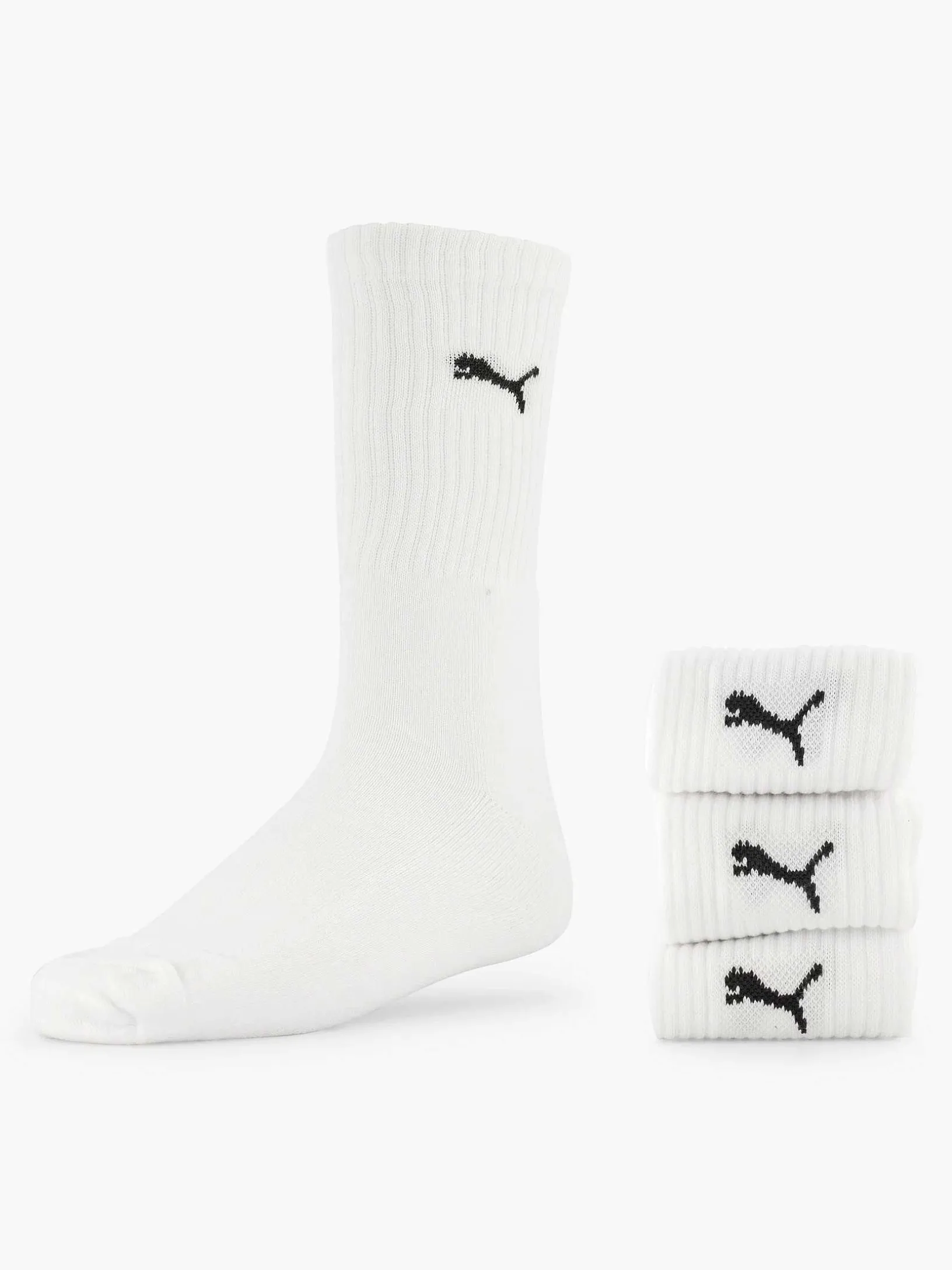 Witte Puma Crew 2 Pak 39-42