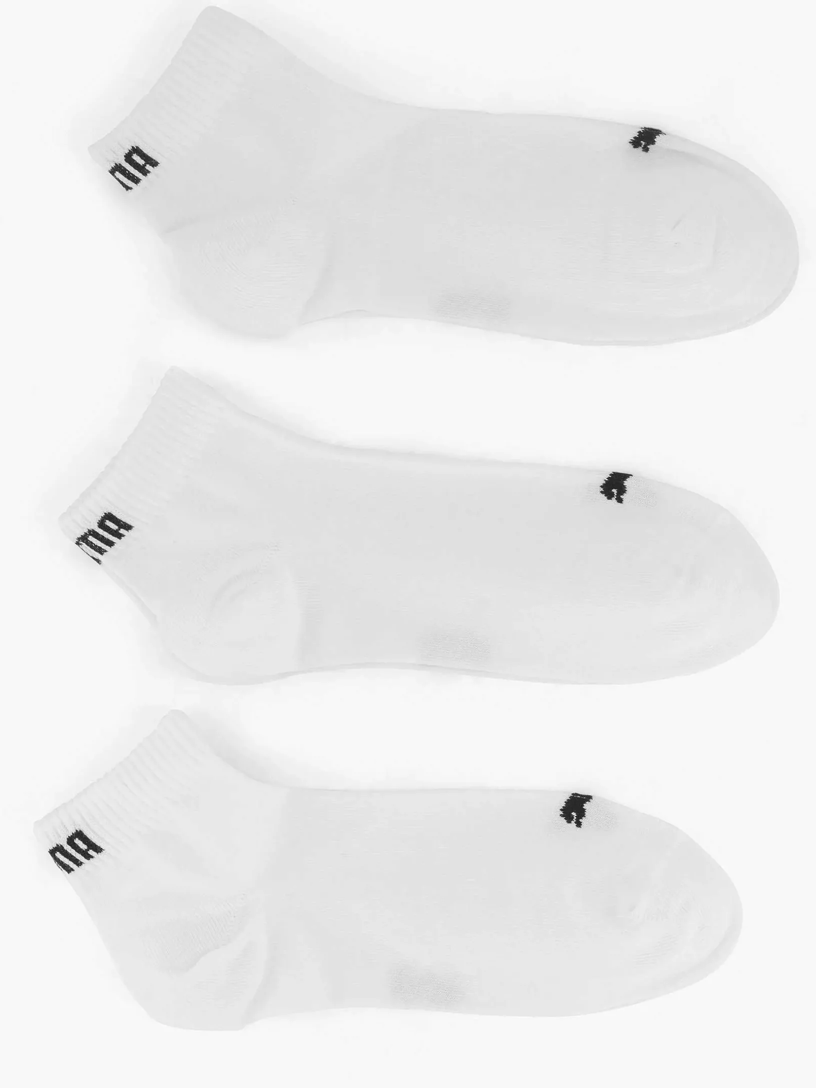 Witte Puma Quarter Plain 3 Pak 43-46