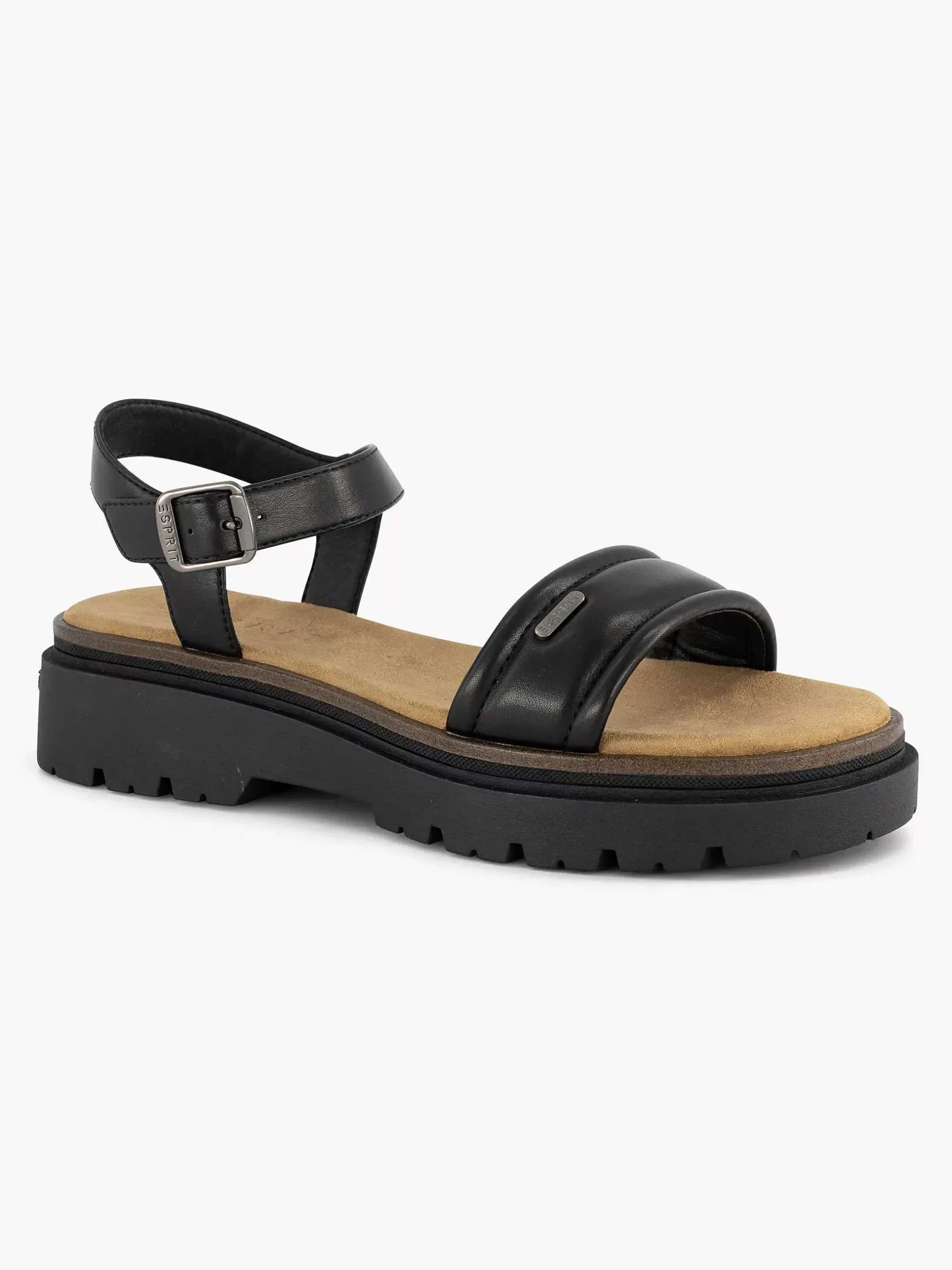 Zwarte Chunky Sandaal