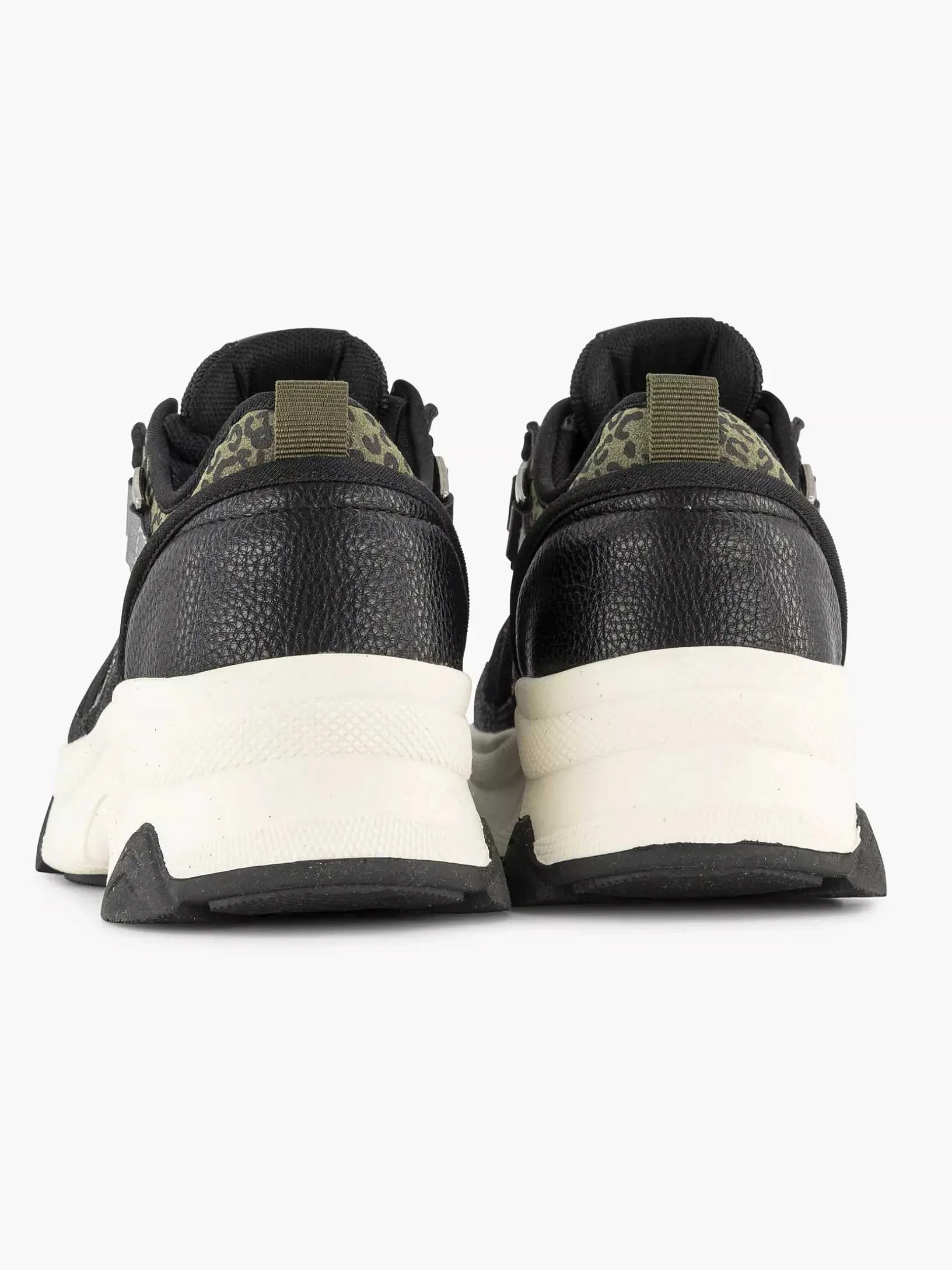 Zwarte Chunky Sneaker Panterprint