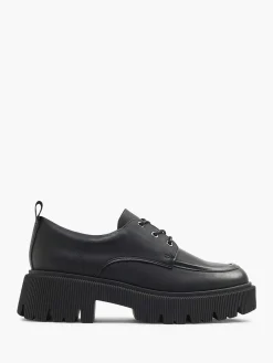 Zwarte Chunky Veterschoen