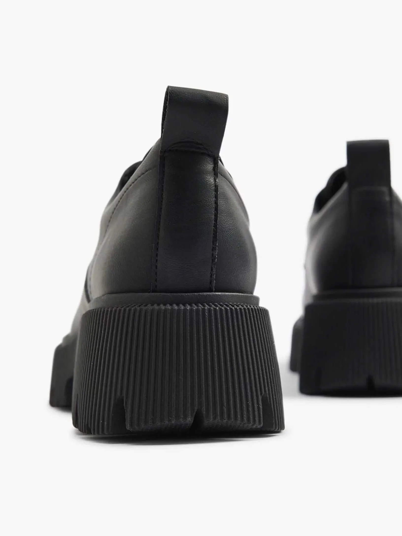 Zwarte Chunky Veterschoen