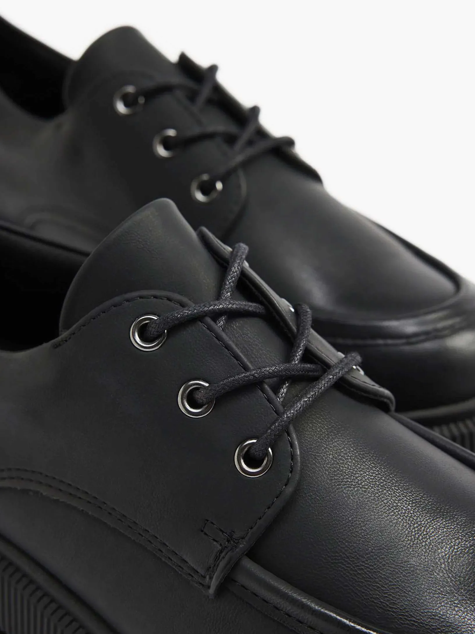 Zwarte Chunky Veterschoen