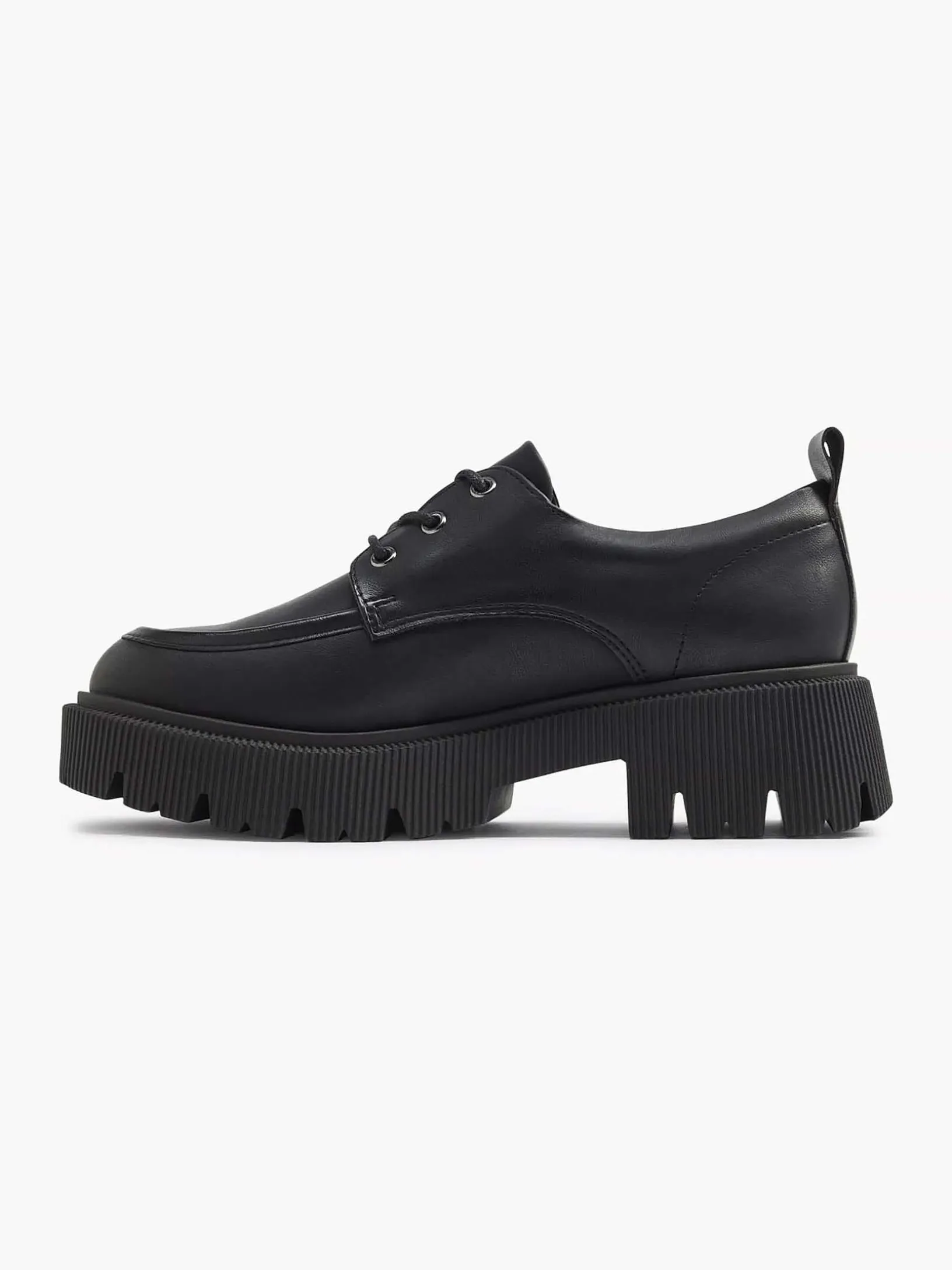 Zwarte Chunky Veterschoen