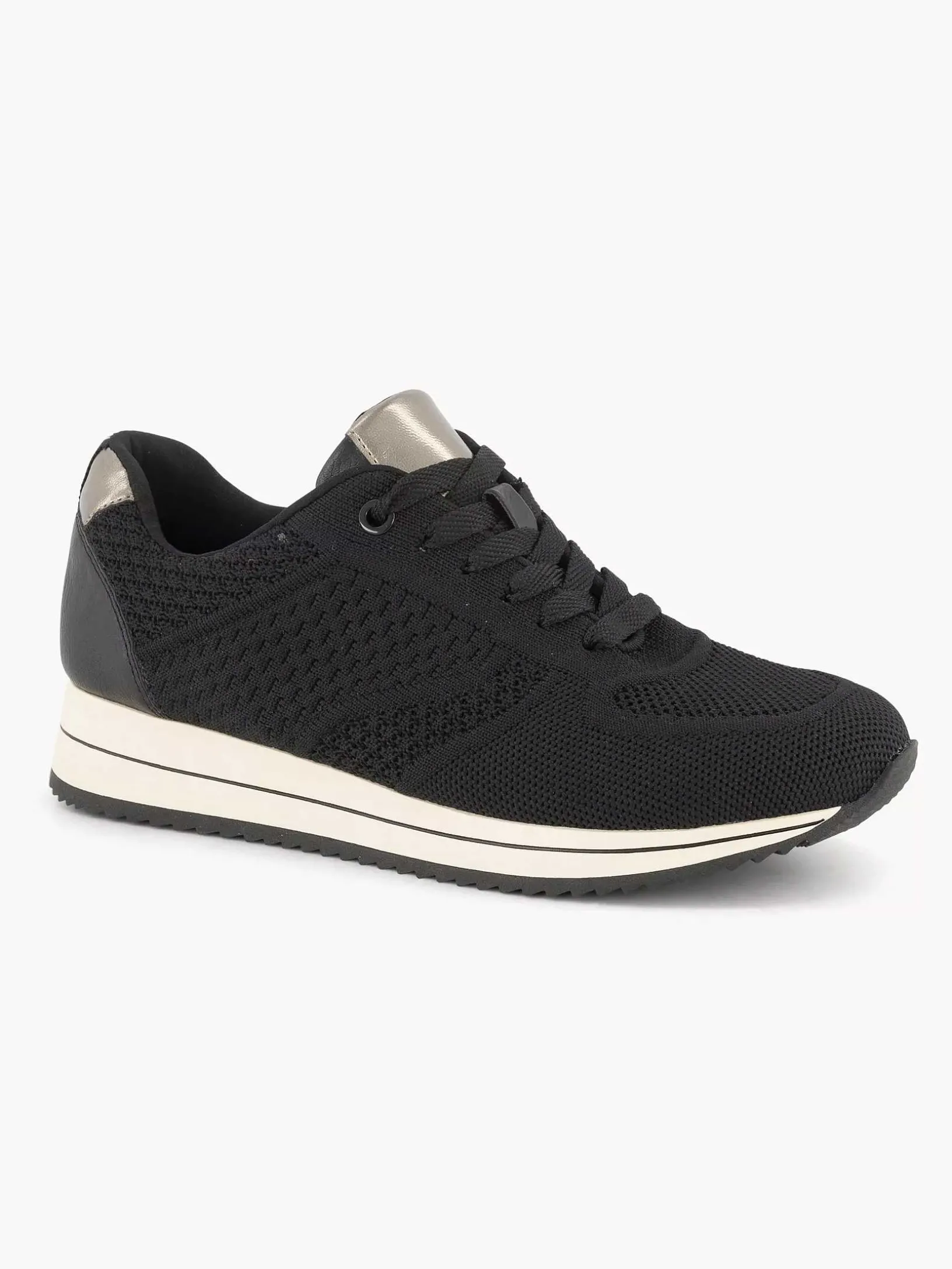 Zwarte Comfort Sneaker Knitted