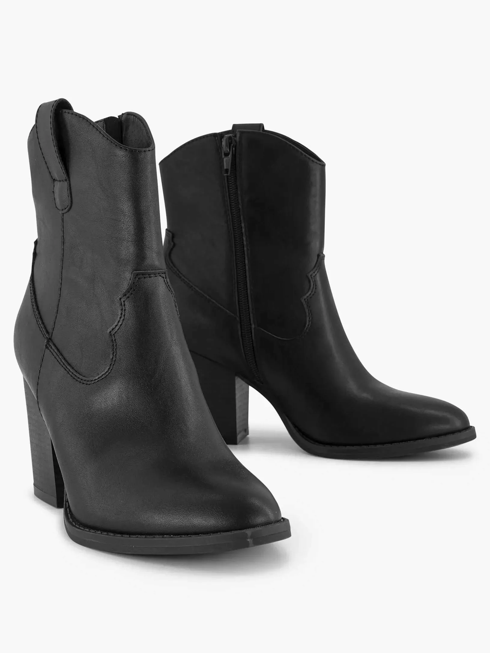 Zwarte Cowboy Laars Hak
