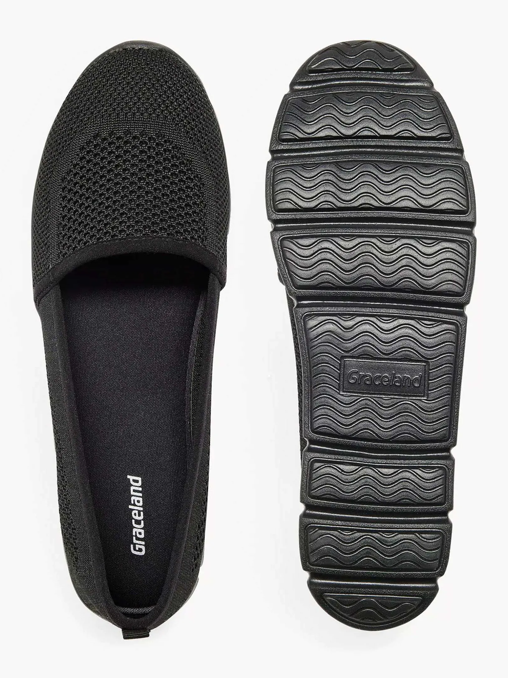 Zwarte Instapper Memory Foam