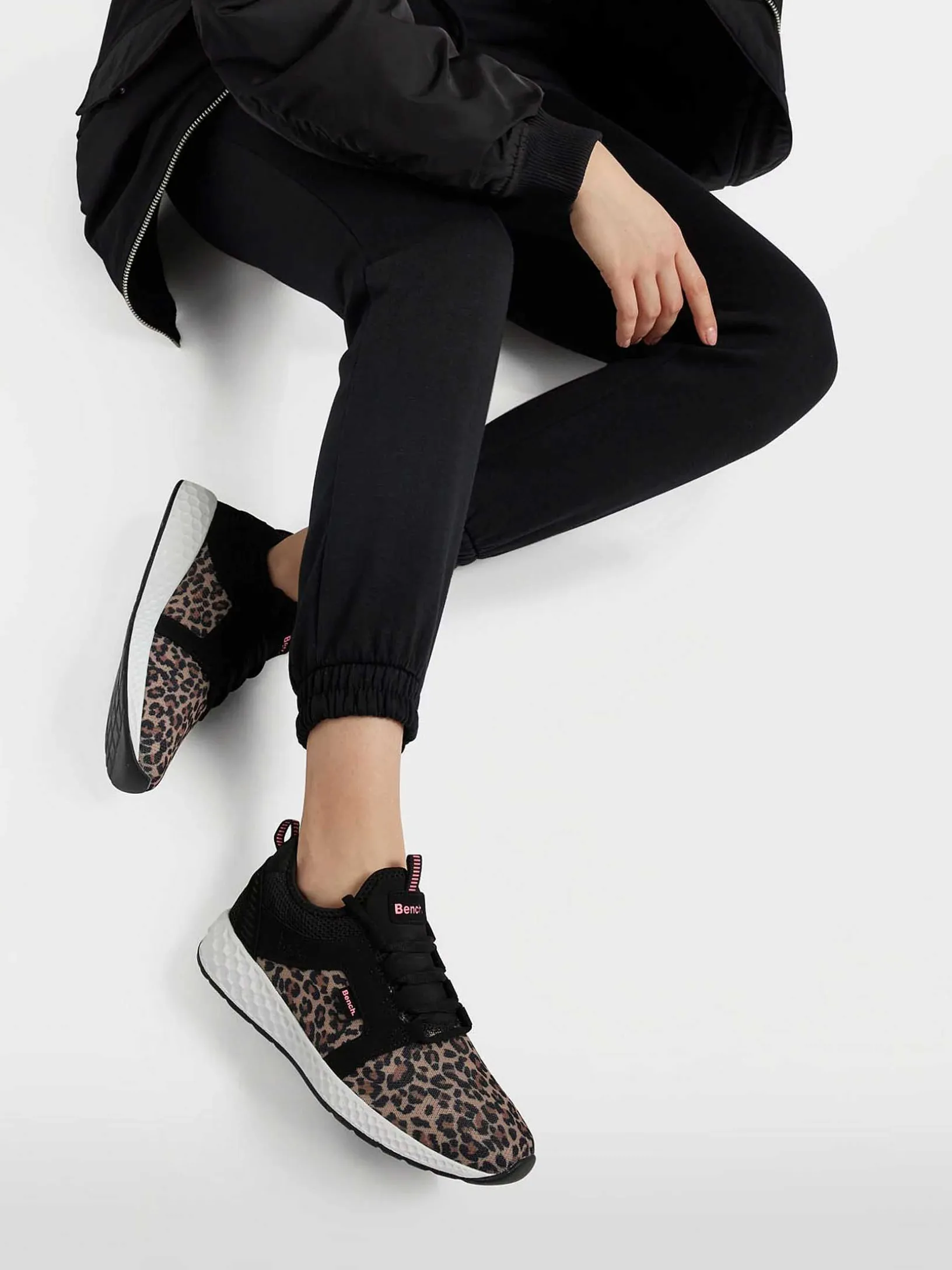 Zwarte Sneaker Panterprint