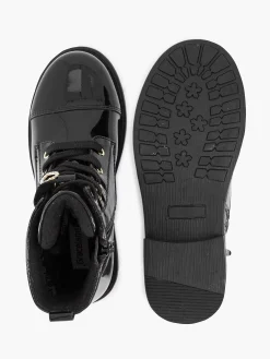 Zwarte Veterboot Lak